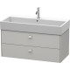 Тумба бетонно-серый матовый 98,4 см Duravit Brioso BR415600707