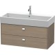 Тумба серый дуб 98,4 см Duravit Brioso BR415601035