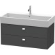 Тумба графит матовый 98,4 см Duravit Brioso BR415601049