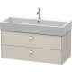 Тумба тауп матовый 98,4 см Duravit Brioso BR415601091