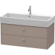 Тумба базальт матовый 98,4 см Duravit Brioso BR415604343