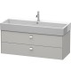 Тумба бетонно-серый матовый 118,4 см Duravit Brioso BR415701007