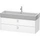 Тумба белый матовый 118,4 см Duravit Brioso BR415701018