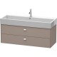 Тумба базальт матовый 118,4 см Duravit Brioso BR415701043