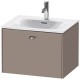 Тумба базальт матовый 62 см Duravit Brioso BR421001043