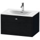 Тумба черный дуб 72 см Duravit Brioso BR421101016