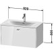 Тумба черный дуб 82 см Duravit Brioso BR421201016