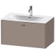 Тумба базальт матовый 82 см Duravit Brioso BR421204343