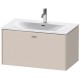 Тумба тауп матовый 82 см Duravit Brioso BR421209191