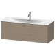 Тумба серый дуб 122 см Duravit Brioso BR421401035