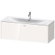 Тумба белый глянец 122 см Duravit Brioso BR421402222