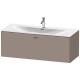 Тумба базальт матовый 122 см Duravit Brioso BR421404343