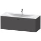 Тумба графит матовый 122 см Duravit Brioso BR421404949