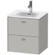 Тумба бетонно-серый матовый 52 см Duravit Brioso BR430900707