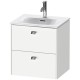 Тумба белый матовый 52 см Duravit Brioso BR430901018