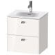 Тумба белый глянец 52 см Duravit Brioso BR430901022