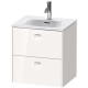 Тумба белый глянец 52 см Duravit Brioso BR430902222