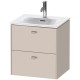 Тумба тауп матовый 52 см Duravit Brioso BR430909191