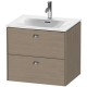 Тумба серый дуб 62 см Duravit Brioso BR431001035