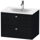 Тумба черный дуб 72 см Duravit Brioso BR431101016