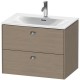 Тумба серый дуб 72 см Duravit Brioso BR431101035