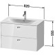 Тумба дуб 82 см Duravit Brioso BR431201030