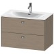 Тумба серый дуб 82 см Duravit Brioso BR431201035