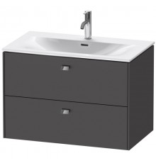 Тумба графит матовый 82 см Duravit Brioso BR431201049