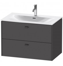 Тумба графит матовый 82 см Duravit Brioso BR431204949