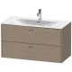 Тумба серый дуб 102 см Duravit Brioso BR431301035