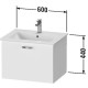 Тумба графит матовый 60 см Duravit XBase XB603004949