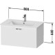 Тумба белый матовый 80 см Duravit XBase XB603101818