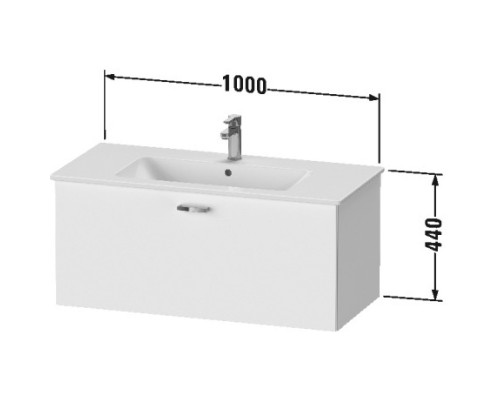 Тумба белый матовый 100 см Duravit XBase XB603201818