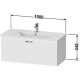 Тумба графит матовый 100 см Duravit XBase XB603204949