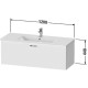 Тумба белый матовый 120 см Duravit XBase XB603301818