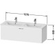 Тумба белый матовый 127,5 см Duravit XBase XB603401818