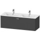 Тумба графит матовый 127,5 см Duravit XBase XB603404949