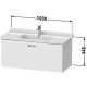 Тумба белый матовый 100 см Duravit XBase XB603701818