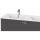 Тумба графит матовый 127,5 см Duravit XBase XB603404949