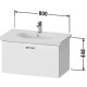 Тумба белый матовый 80 см Duravit XBase XB607101818