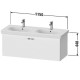 Тумба белый матовый 115 см Duravit XBase XB607301818