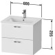 Тумба графит матовый 60 см Duravit XBase XB612004949