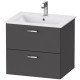 Тумба графит матовый 60 см Duravit XBase XB612004949