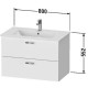 Тумба каштан 80 см Duravit XBase XB612105353