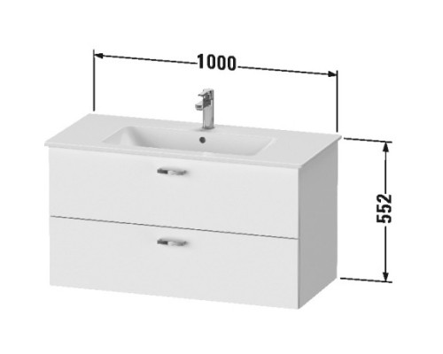 Тумба дуб 100 см Duravit XBase XB612203030