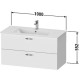 Тумба дуб 100 см Duravit XBase XB612203030