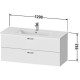 Тумба графит матовый 120 см Duravit XBase XB612304949