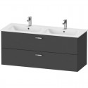 Тумба графит матовый 127,5 см Duravit XBase XB613004949 Тумба графит матовый 127,5 см Duravit XBase XB613004949