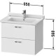 Тумба белый матовый 65 см Duravit XBase XB618501818