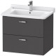 Тумба графит матовый 65 см Duravit XBase XB618504949